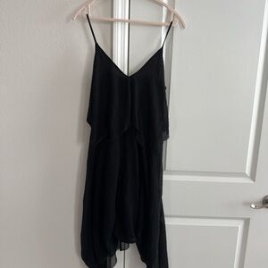 BCBG Black Layered Midi Dress